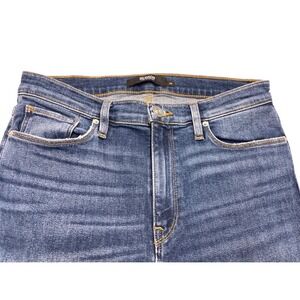 HUDSON‎ Barbara SCR Jeans Women Size 28 Flare Cropped Distressed Medium Wash
